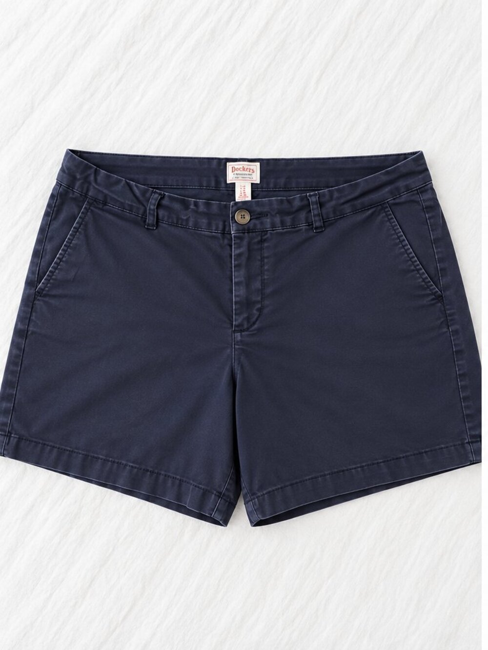 GAP Khakis Boyfriend Chino Shorts Navy Size 16